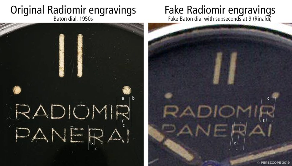 190805-comp-panerai-baton-dial-vs-fake-rinaldi-baton-dial-radiomir-engravings
