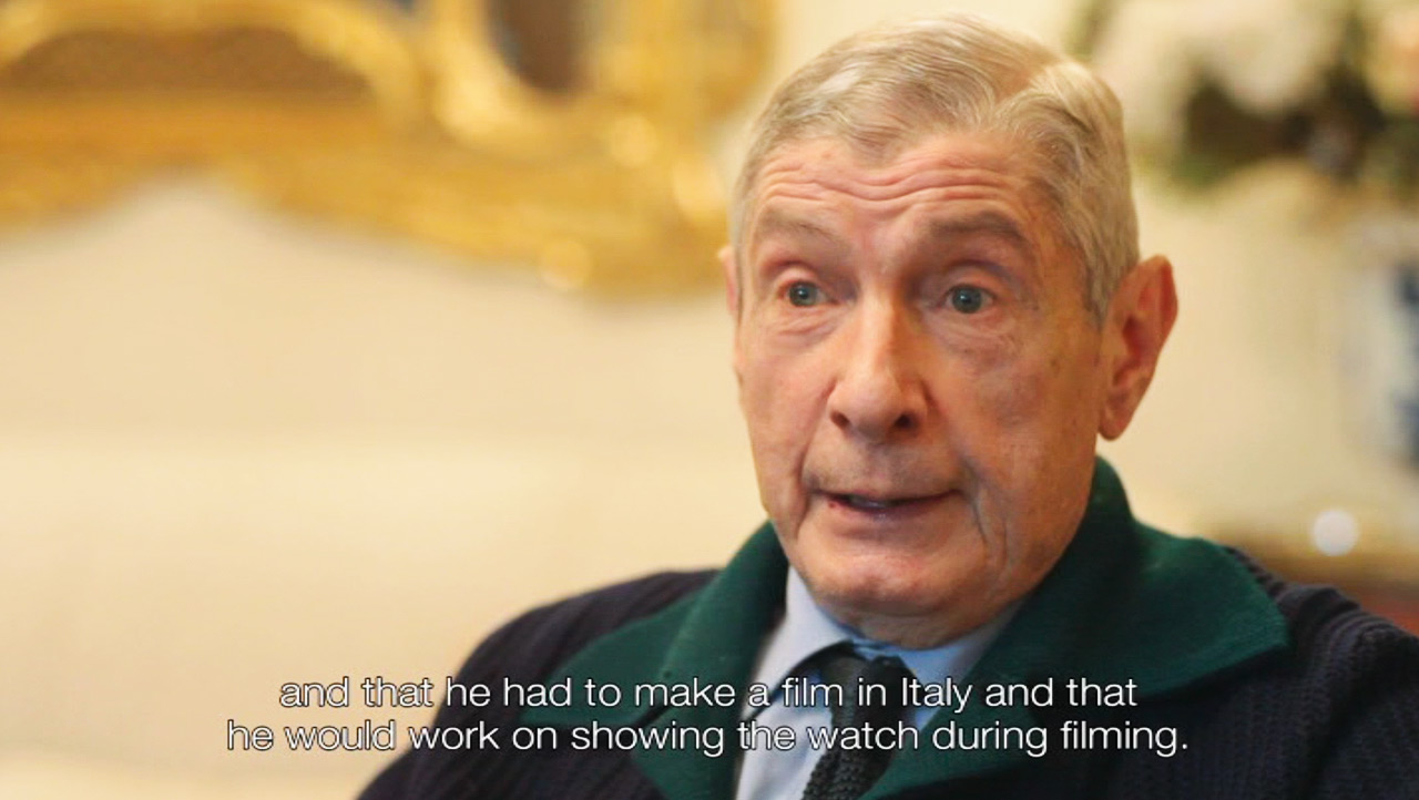 Dino Zei: "...and that he (Stallone) had to make a film in Italy and that he would work on showing the watch during filming."