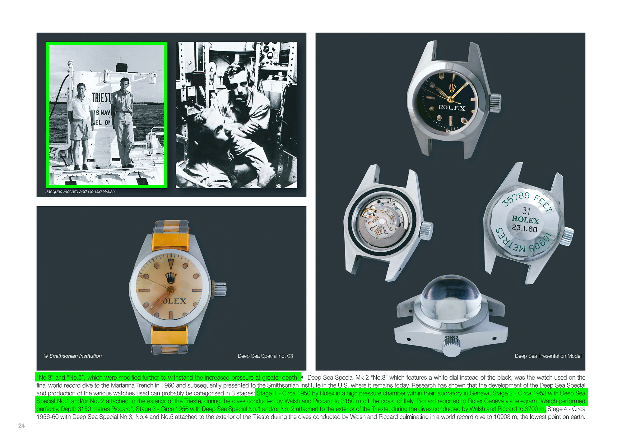 The Usual Suspects and the Rolex 'Deep Sea Special' No. 1 Scheme The Usual Suspects and the Rolex 'Deep Sea Special' No. 1 Scheme